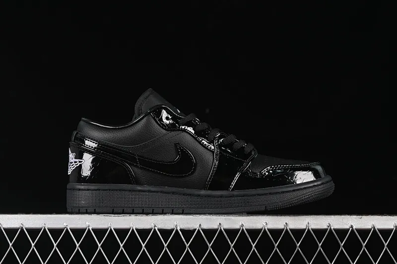 All categories Air Jordan Jordan series basketball shoes Air Jordan 1 Low G version pure original Air Jordan 1 Low "Black Croc" AJ1 Joe 1 crocodile black low-top cultural casual sneakers HJ7743-010